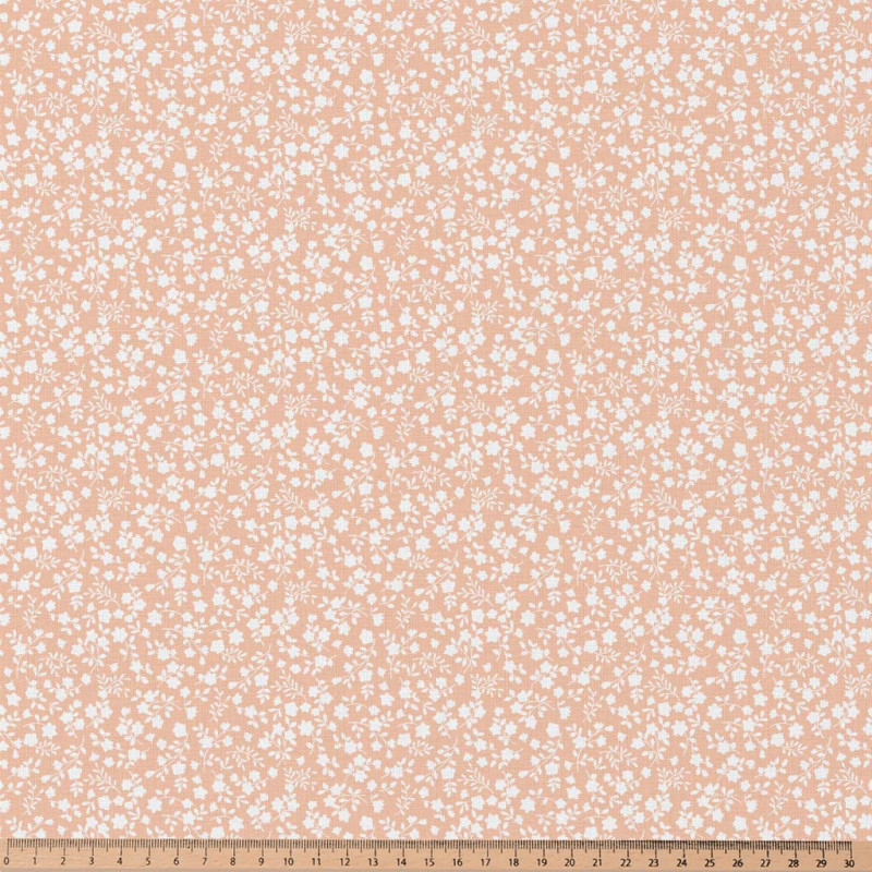 Printed Cotton SUZETTE Pink / White